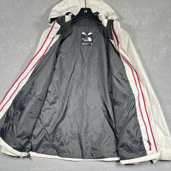 The North Face HyVent 3 in 1 Zip-Up Hooded Jacket Women’s XL Beige/ Pink - Picture 6 of 15